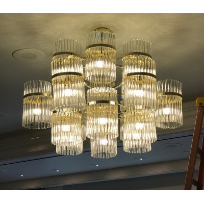 Big Chandelier with Glass Rods